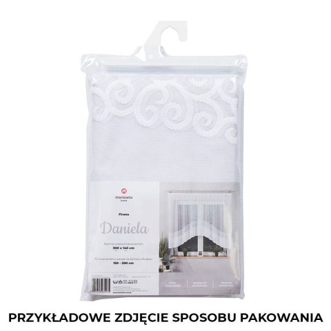 DANIELA Firanka żakardowa gotowa, szerokość 300 x wysokość 110cm, kolor 001 biały 017788/FBL/001/300110/1 DANIELA Firanka żakardowa gotowa, szerokość 300 x wysokość 110cm, kolor 001 biały 017788/FBL/001/300110/1
