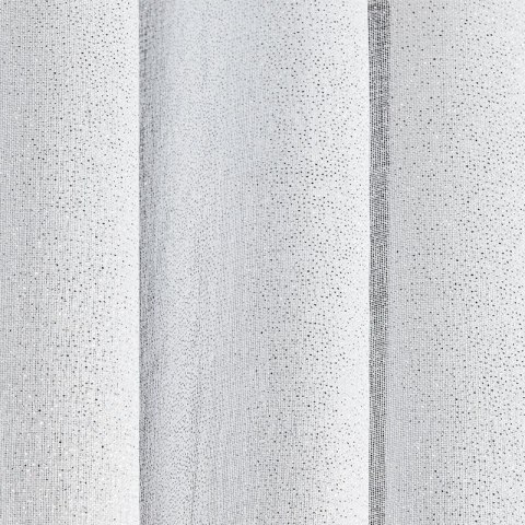 Firana 350x250 Lena biała srebrna z błyszczącym nadrukiem gotowa na przelotkach Eurofirany Firana 350x250 Lena biała srebrna z błyszczącym nadrukiem gotowa na przelotkach Eurofirany