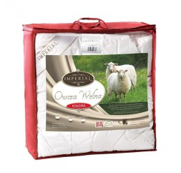 Kołdra wełniana 140x200 Imperial Owcza wełna Duo biała AMW