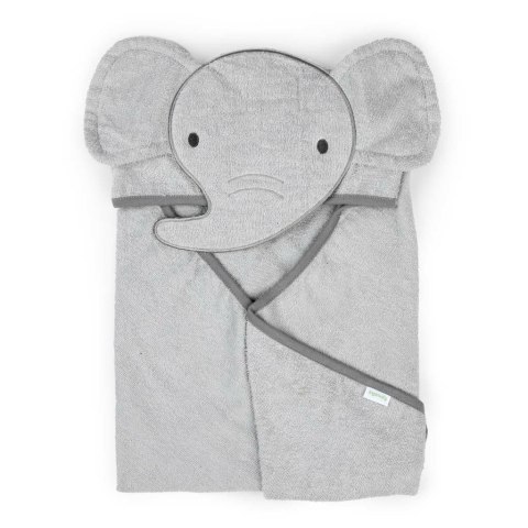 Okrycie kąpielowe 76x76 Słonik szary ręcznik z kapturkiem Clean & Cuddly INGENUITY Okrycie kąpielowe 76x76 Słonik szary ręcznik z kapturkiem Clean & Cuddly INGENUITY