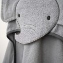 Okrycie kąpielowe 76x76 Słonik szary ręcznik z kapturkiem Clean & Cuddly INGENUITY Okrycie kąpielowe 76x76 Słonik szary ręcznik z kapturkiem Clean & Cuddly INGENUITY