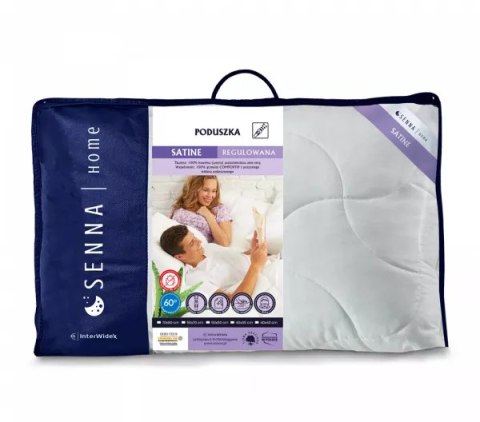 Poduszka antyalergiczna 50x60 Satine biała z zamkiem 600g Inter Widex Poduszka antyalergiczna 50x60 Satine biała z zamkiem 600g Inter Widex