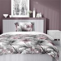 Pościel satynowa 140x200 Biała z liśćmi palmowymi i różowymi hibiskusami - styl tropikalny, 100% bawełna - 5479 B - Home Satin 7 Pościel satynowa 140x200 Biała z liśćmi palmowymi i różowymi hibiskusami - styl tropikalny, 100% bawełna - 5479 B - Home Satin 7