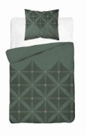 Pościel satynowa 140x200 Butelkowa zieleń z geometrycznym wzorem - nowoczesna elegancja, 100% bawełna - 5483 A - Home Satin 71 Pościel satynowa 140x200 Butelkowa zieleń z geometrycznym wzorem - nowoczesna elegancja, 100% bawełna - 5483 A - Home Satin 71