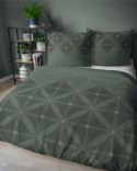 Pościel satynowa 140x200 Butelkowa zieleń z geometrycznym wzorem - nowoczesna elegancja, 100% bawełna - 5483 A - Home Satin 71 Pościel satynowa 140x200 Butelkowa zieleń z geometrycznym wzorem - nowoczesna elegancja, 100% bawełna - 5483 A - Home Satin 71
