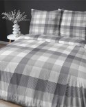 Pościel satynowa 140x200 Szara w kratę - klasyczny minimalizm, 100% bawełna 4825 B - Home Satin 71 Pościel satynowa 140x200 Szara w kratę - klasyczny minimalizm, 100% bawełna 4825 B - Home Satin 71