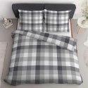 Pościel satynowa 140x200 Szara w kratę - klasyczny minimalizm, 100% bawełna 4825 B - Home Satin 71 Pościel satynowa 140x200 Szara w kratę - klasyczny minimalizm, 100% bawełna 4825 B - Home Satin 71
