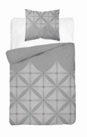 Pościel satynowa 140x200 Szara z geometrycznym wzorem - nowoczesna klasyka, 100% bawełna - 5483 B - Home Satin 71 Pościel satynowa 140x200 Szara z geometrycznym wzorem - nowoczesna klasyka, 100% bawełna - 5483 B - Home Satin 71