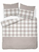 Pościel satynowa 160x200 Beżowa kratka z paskami - rustykalna elegancja, 100% bawełna 5083 A - Home Satin 71 11 Pościel satynowa 160x200 Beżowa kratka z paskami - rustykalna elegancja, 100% bawełna 5083 A - Home Satin 71 11