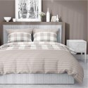 Pościel satynowa 160x200 Beżowa kratka z paskami - rustykalna elegancja, 100% bawełna 5083 A - Home Satin 71 11 Pościel satynowa 160x200 Beżowa kratka z paskami - rustykalna elegancja, 100% bawełna 5083 A - Home Satin 71 11