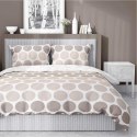 Pościel satynowa 160x200 Beżowe groszki na bieli - minimalistyczny wzór, 100% bawełna 5474 A - Home Satin 71 Pościel satynowa 160x200 Beżowe groszki na bieli - minimalistyczny wzór, 100% bawełna 5474 A - Home Satin 71