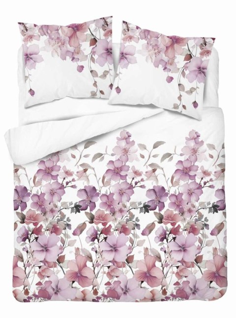Pościel satynowa 160x200 Biała w pastelowe kwiaty - romantyczna elegancja, 100% bawełna - 5478 B - Home Satin 71 Pościel satynowa 160x200 Biała w pastelowe kwiaty - romantyczna elegancja, 100% bawełna - 5478 B - Home Satin 71