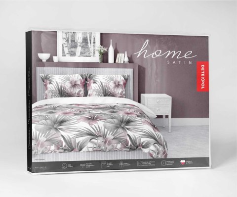 Pościel satynowa 160x200 Biała z liśćmi palmowymi i różowymi hibiskusami - styl tropikalny, 100% bawełna - 5479 B - Home Satin 7 Pościel satynowa 160x200 Biała z liśćmi palmowymi i różowymi hibiskusami - styl tropikalny, 100% bawełna - 5479 B - Home Satin 7