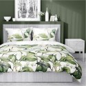 Pościel satynowa 160x200 Biała z zielonymi liśćmi i kwiatami - botaniczna świeżość, 100% bawełna - 5481 A - Home Satin 71 Pościel satynowa 160x200 Biała z zielonymi liśćmi i kwiatami - botaniczna świeżość, 100% bawełna - 5481 A - Home Satin 71