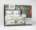Pościel satynowa 160x200 Biała z zielonymi liśćmi i kwiatami - botaniczna świeżość, 100% bawełna - 5481 A - Home Satin 71 Pościel satynowa 160x200 Biała z zielonymi liśćmi i kwiatami - botaniczna świeżość, 100% bawełna - 5481 A - Home Satin 71