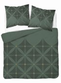 Pościel satynowa 160x200 Butelkowa zieleń z geometrycznym wzorem - nowoczesna elegancja, 100% bawełna - 5483 A - Home Satin 71 Pościel satynowa 160x200 Butelkowa zieleń z geometrycznym wzorem - nowoczesna elegancja, 100% bawełna - 5483 A - Home Satin 71