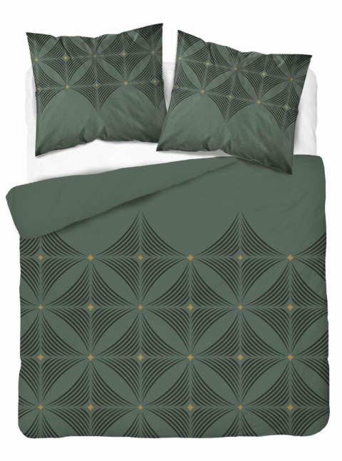 Pościel satynowa 160x200 Butelkowa zieleń z geometrycznym wzorem - nowoczesna elegancja, 100% bawełna - 5483 A - Home Satin 71 Pościel satynowa 160x200 Butelkowa zieleń z geometrycznym wzorem - nowoczesna elegancja, 100% bawełna - 5483 A - Home Satin 71