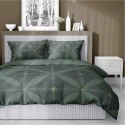 Pościel satynowa 160x200 Butelkowa zieleń z geometrycznym wzorem - nowoczesna elegancja, 100% bawełna - 5483 A - Home Satin 71 Pościel satynowa 160x200 Butelkowa zieleń z geometrycznym wzorem - nowoczesna elegancja, 100% bawełna - 5483 A - Home Satin 71