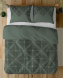 Pościel satynowa 160x200 Butelkowa zieleń z geometrycznym wzorem - nowoczesna elegancja, 100% bawełna - 5483 A - Home Satin 71 Pościel satynowa 160x200 Butelkowa zieleń z geometrycznym wzorem - nowoczesna elegancja, 100% bawełna - 5483 A - Home Satin 71