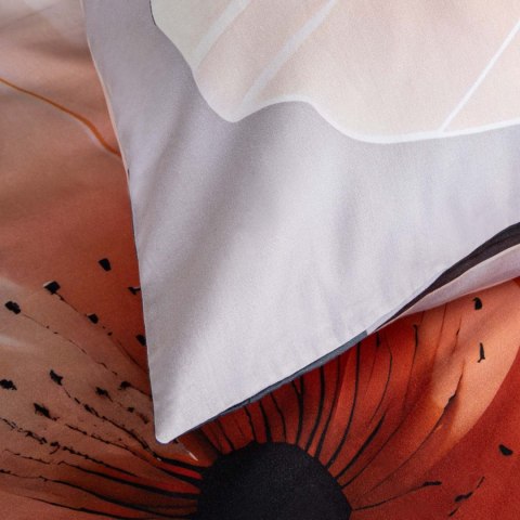 Pościel satynowa 160x200 Kwiaty szara morelowa 12409 SATYNLOVE PREMIUM Pościel satynowa 160x200 Kwiaty szara morelowa 12409 SATYNLOVE PREMIUM