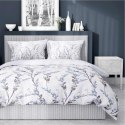 Pościel satynowa 160x200 Lawendowe gałązki na chłodnym błękicie - subtelny wzór, 100% bawełna 5475 B - Home Satin 71 Pościel satynowa 160x200 Lawendowe gałązki na chłodnym błękicie - subtelny wzór, 100% bawełna 5475 B - Home Satin 71