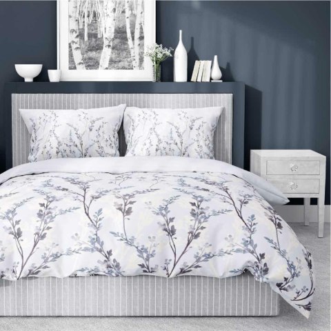Pościel satynowa 160x200 Lawendowe gałązki na chłodnym błękicie - subtelny wzór, 100% bawełna 5475 B - Home Satin 71 Pościel satynowa 160x200 Lawendowe gałązki na chłodnym błękicie - subtelny wzór, 100% bawełna 5475 B - Home Satin 71