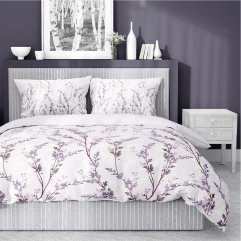 Pościel satynowa 160x200 Lawendowe gałązki na pudrowym różu - romantyczny wzór, 100% bawełna 5475 A - Home Satin 71 Pościel satynowa 160x200 Lawendowe gałązki na pudrowym różu - romantyczny wzór, 100% bawełna 5475 A - Home Satin 71