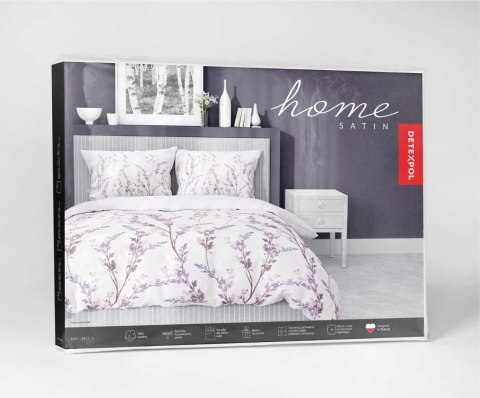 Pościel satynowa 160x200 Lawendowe gałązki na pudrowym różu - romantyczny wzór, 100% bawełna 5475 A - Home Satin 71 Pościel satynowa 160x200 Lawendowe gałązki na pudrowym różu - romantyczny wzór, 100% bawełna 5475 A - Home Satin 71