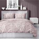 Pościel satynowa 160x200 Pudrowy róż z liśćmi - delikatny motyw, 100% bawełna - 5477 A - Home Satin 71 Pościel satynowa 160x200 Pudrowy róż z liśćmi - delikatny motyw, 100% bawełna - 5477 A - Home Satin 71