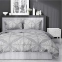 Pościel satynowa 160x200 Szara z geometrycznym wzorem - nowoczesna klasyka, 100% bawełna - 5483 B - Home Satin 71 Pościel satynowa 160x200 Szara z geometrycznym wzorem - nowoczesna klasyka, 100% bawełna - 5483 B - Home Satin 71