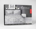 Pościel satynowa 160x200 Szara z geometrycznym wzorem - nowoczesna klasyka, 100% bawełna - 5483 B - Home Satin 71 Pościel satynowa 160x200 Szara z geometrycznym wzorem - nowoczesna klasyka, 100% bawełna - 5483 B - Home Satin 71