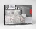 Pościel satynowa 160x200 Szara z magnolią - elegancki botaniczny wzór, 100% bawełna - 5480 B - Home Satin 71 Pościel satynowa 160x200 Szara z magnolią - elegancki botaniczny wzór, 100% bawełna - 5480 B - Home Satin 71