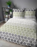 Pościel satynowa 160x200 Zielone i szare groszki na kremie - świeży minimalizm, 100% bawełna 5474 B - Home Satin 71 Pościel satynowa 160x200 Zielone i szare groszki na kremie - świeży minimalizm, 100% bawełna 5474 B - Home Satin 71