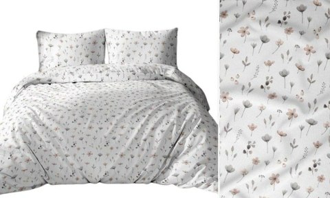 Poszewka bawełniana 50x60 biała szara kwiaty gałązki 3698 F bawełna Max Poszewka bawełniana 50x60 biała szara kwiaty gałązki 3698 F bawełna Max