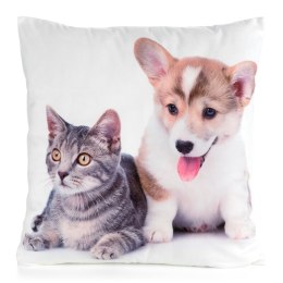 Poszewka dekoracyjna 45x45 Animal 70 Kotek i Piesek Eurofirany