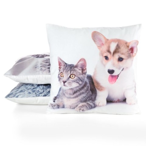 Poszewka dekoracyjna 45x45 Animal 70 Kotek i Piesek Eurofirany Poszewka dekoracyjna 45x45 Animal 70 Kotek i Piesek Eurofirany
