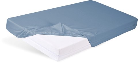 Prześcieradło bawełniane z gumką 70x140 niebieskie do łóżeczka dziecięcego BabyMatex Prześcieradło bawełniane z gumką 70x140 niebieskie do łóżeczka dziecięcego BabyMatex