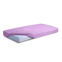 Prześcieradło frotte z gumką 120x200 wrzosowe 19 Premium