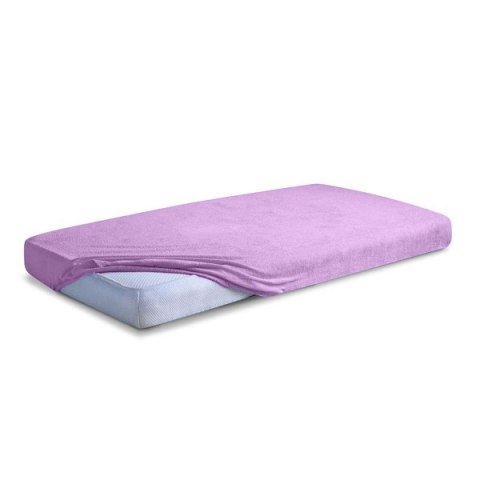 Prześcieradło frotte z gumką 120x200 wrzosowe 19 Premium Prześcieradło frotte z gumką 120x200 wrzosowe 19 Premium