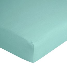 Prześcieradło jersey z gumką 140x200 miętowe na wysoki materac 30 cm 125 g/m2