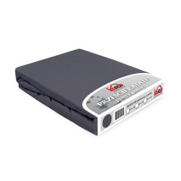 Prześcieradło jersey z gumką 220x200 antracytowe 041 Constance KARO