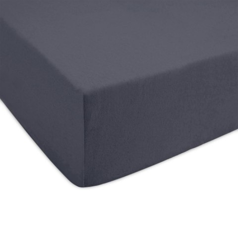 Prześcieradło jersey z gumką 220x200 antracytowe 041 Constance KARO Prześcieradło jersey z gumką 220x200 antracytowe 041 Constance KARO