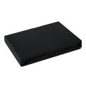 Prześcieradło jersey z gumką 220x200 czarne na wysoki materac 30 cm 125 g/m2 Prześcieradło jersey z gumką 220x200 czarne na wysoki materac 30 cm 125 g/m2