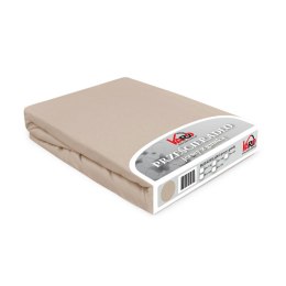Prześcieradło jersey z gumką 70x140 beżowe 018 Constance KARO