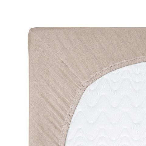 Prześcieradło jersey z gumką 70x140 beżowe 018 Constance KARO Prześcieradło jersey z gumką 70x140 beżowe 018 Constance KARO
