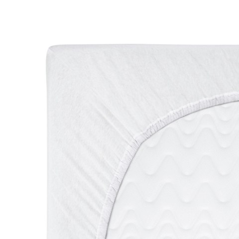 Prześcieradło jersey z gumką 70x140 białe 001 Constance KARO Prześcieradło jersey z gumką 70x140 białe 001 Constance KARO