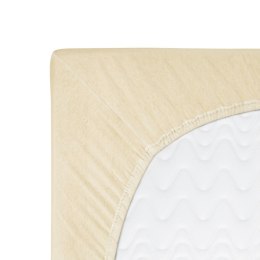 Prześcieradło jersey z gumką 70x140 kremowe 019 Constance KARO