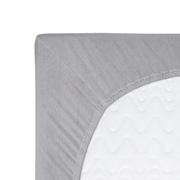 Prześcieradło jersey z gumką 70x140 popielate 024 Constance KARO