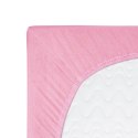 Prześcieradło jersey z gumką 70x140 różowe jasne 005 Constance KARO Prześcieradło jersey z gumką 70x140 różowe jasne 005 Constance KARO