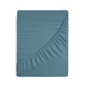 Prześcieradło satynowe z gumką 160x200 Nova 3 niebieskie na wysoki materac 30 cm Eurofirany Prześcieradło satynowe z gumką 160x200 Nova 3 niebieskie na wysoki materac 30 cm Eurofirany